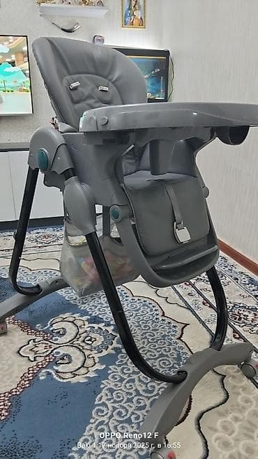 usaq masa: Uşaq yemək stulu – tünd boz rəng Xüsusiyyətlər: - Rahat yastıqlı — 3