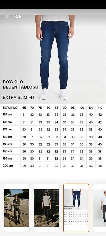 termo paltar: AC&Co / Altınyıldız Classics kişi cins şalvarı. Ölçüsü çox kiçik — 2