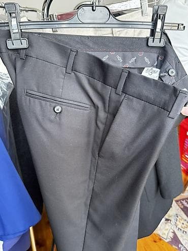 Digər kişi geyimləri: Kigili kişi klassik şalvarı Ölçü 48 - Rəng: qara - Model: düz kəsim — 3