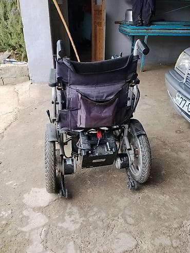 Yerimək üçün arabalar, çəliklər, əsalar, rollatorlar: Elektrik təkərli araba - Joystick idarəetməsi: sol qoltuqaltında — 2