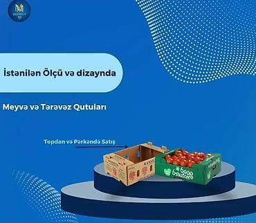 İstənilən ölçü və dizaynda qablaşdırma qutuları - Meyvə-tərəvəz üçün