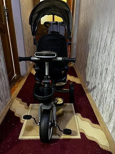 crolan bicycle: Uşaq üçtəkərli velosiped-araba (trisikl) - Valideyn idarəetmə — 3