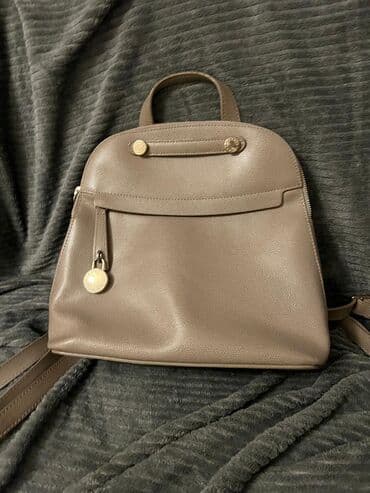 səyahət çantası: Zərif FURLA ORİJİNAL bel çantası/rüqsak - Rəng: taupe (qəhvəyi-boz — 1