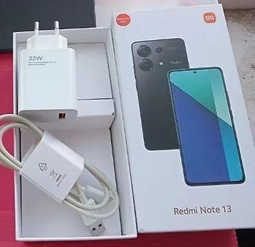 Redmi Note 13, 256 GB, rəng - Qara, Barmaq izi