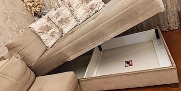 kunc divani: Künc divan, İşlənmiş, Açılan, Bazalı, Parça — 2