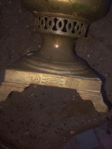 Daraq panellər: Antik mis samovar - Material: bürünc/mis ərintisi - Klassik köhnə — 1