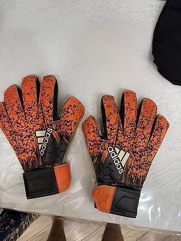 Əlcəklər: Adidas qapıçı əlcəkləri - Rəng/design: narıncı-qara kamuflyaj — 1