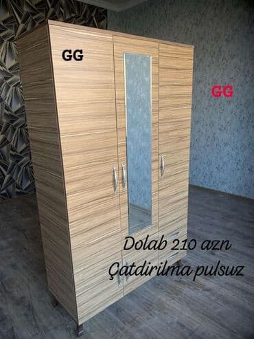 viona mebel: Yeni ve Sifarişle 3 Qapili Dolab 210_azn Ölçü 1.20×47×2m Rəng seçimi — 1