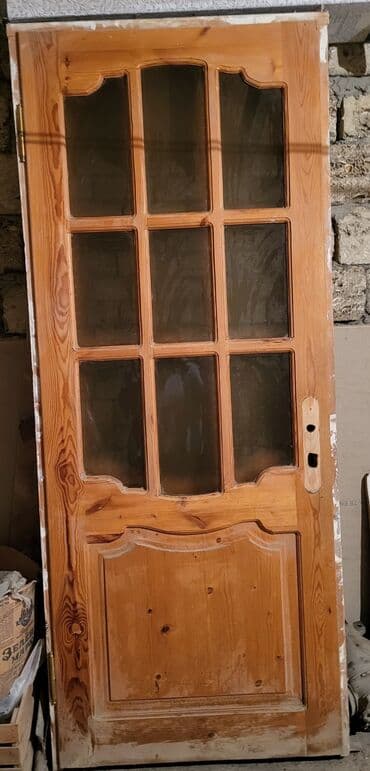 İşlənmiş Otaq qapısı 90x210 sm Zamok ilə, Ünvandan götürmə