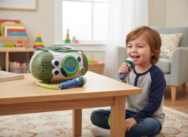 əl fanarları: Uşaq üçün CD pleyer və mikrofonlu karaoke qurğusu - Rənglər — 1