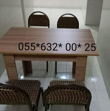 столы и стулья для бара: Stol stul desti masa və oturacaqlar desti. Stollar və oturacaqlar — 5