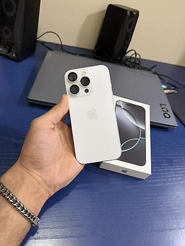 damla su filteri: IPhone 16 Pro, 256 GB, Ağ, Face ID — 2