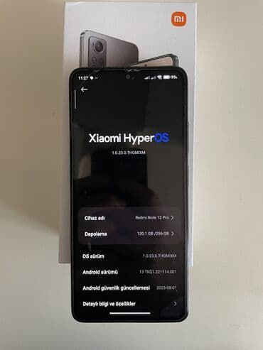 Kasalar: Redmi Note 12 Pro, 256 GB, rəng - Qara, Barmaq izi, İki sim kartlı, Face ID — 5