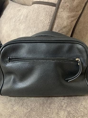 cixol: LLH New York çiyin çantası - Rəng: qara - Material: teksturalı süni — 4