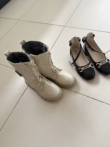 детские осенние сапоги: Uşaq ayaqqabıları. Qız ayaqqabıları. İkisi cəmi 20 azn. - Ağ rəngli — 1