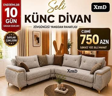 divan balaca: Seli künc divan – zövqünüzü yansıdan rahatlıq! - L‑şəkilli künc — 1