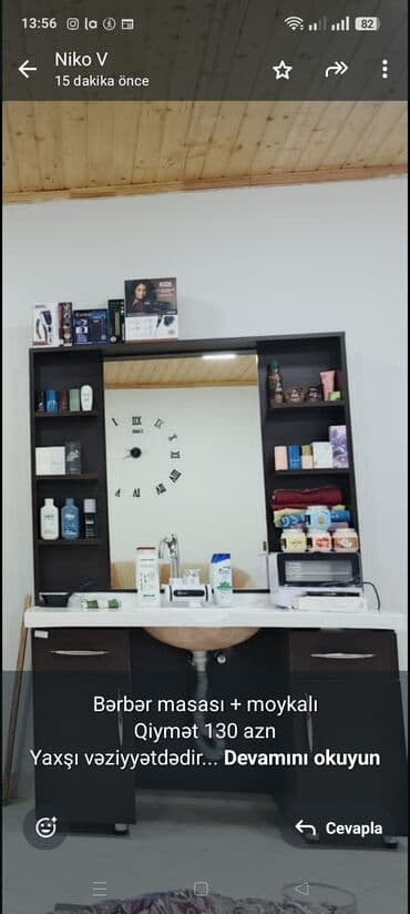 salon stollari: Saş kəsimi üçün masa — 1