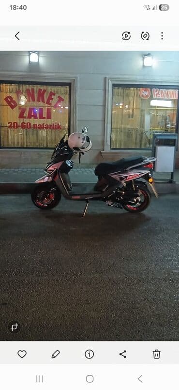 4 təkərli matasklet: Şəhər içi sürüşlər üçün ideal skuter. Xüsusiyyətlər: - Korpus: idman — 6