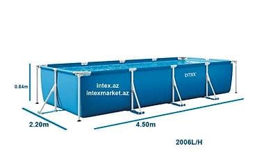 İNTEX HOVUZ 4,5×2,2. İŞLINMİŞ. 100AZN - Ölçülər: 4.50 m (uzunluq) x — 1