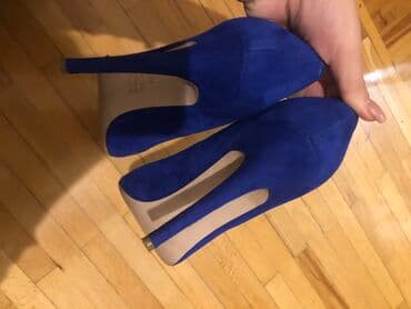 derihan ayakkabı: Tuflilər, Ölçü: 38, rəng - Göy, İşlənmiş — 4