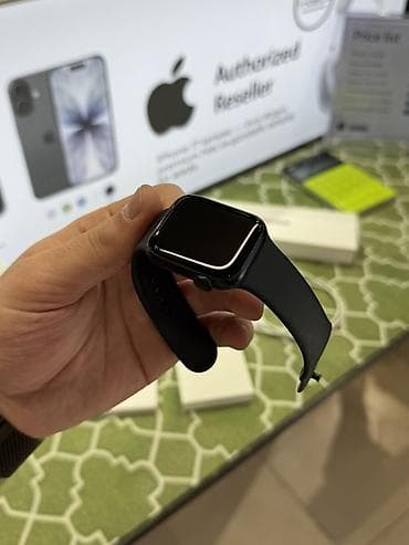 apple watch 44: Smart saat, Apple, Sensor ekran, rəng - Qara — 6