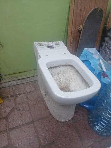 Mərmər-ağ keramika unitaz satilir. Tikintidə işlətməkçün uyğundur -