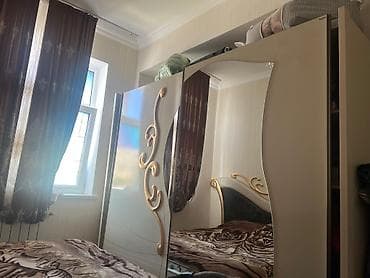 3 qapılı, Güzgülü, Bej, Digər material, Kupe, Düz dolab — 1