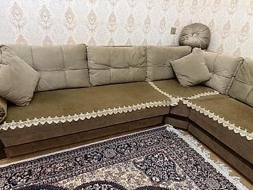 divan ustasi: Künc divan, İşlənmiş, Açılan, Bazalı, Parça, Çatdırılma yoxdur — 2