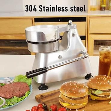 304 paslanmayan poladdan əl ilə işləyən burger kotlet presi Məhsulun