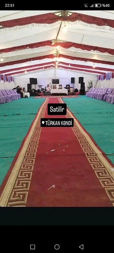 ucuz ev temiri: Şadlıq çadırı və avadanlıqları – Türkan kəndi - Böyük həcmli mərasim — 1