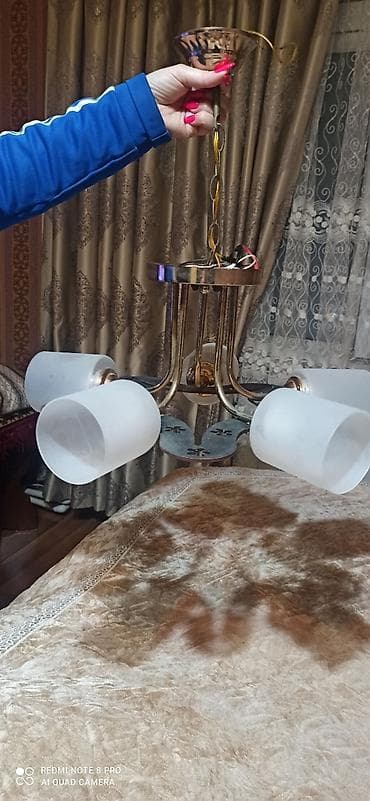 listurlar: Çılçıraq, 5 lampa, Metal — 2