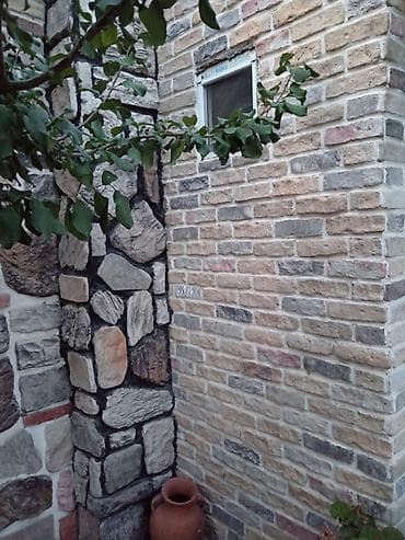 Dekorativ üzlük daş və kərpic panelləri - Material: fasad üçün