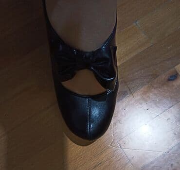 женские бордовые туфли: Туфли, Размер: 38.5, цвет - Черный, Новый — 2