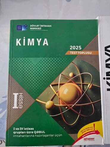 химия банк тестов 1 часть ответы: Məhsul: Kimya üzrə 2 kitabdan ibarət hazırlıq dəsti 1) “Kimya 2025 – — 1