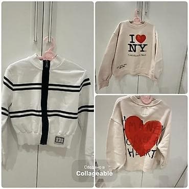 usag geyimi: Uşaq svitşotu – ZARA “I ❤️ NY” kolleksiyası İkisinə - 9 man❤️ Jaket — 1