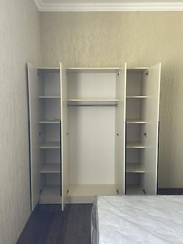 şifonerlər islenmis: Yeni, 4 qapılı, Güzgülü, Boz, Digər material, Açılan, Düz dolab — 2