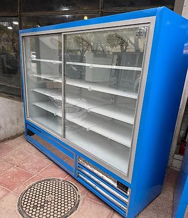 Soyuducu avadanlığı: Mağaza/market üçün şüşə vitrinli soyuducu - Tip: ticarət vitrin — 1