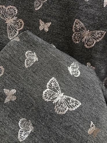 Jiletlər: Qadın köynəyi – qara-boz rəngdə, gümüşü kəpənək naxışları ilə - — 4