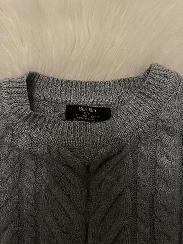 Кофты, свитеры: Кофта, Bershka, S, цвет - Серый — 2