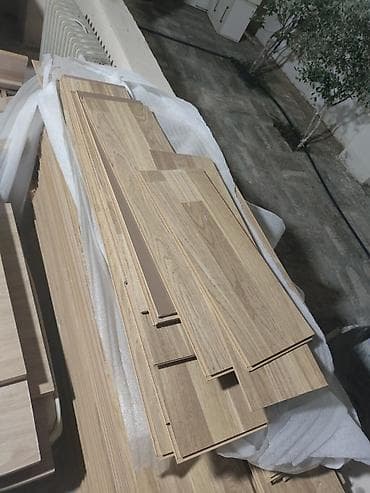 mdf panel: 4 ədəd MDF laminat qapı dəsti – palıd teksturalı, şüşəli dizayn və — 2