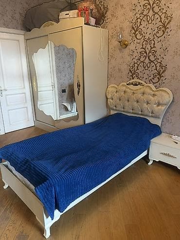 tek yataqlar: Təknəfərlik çarpayı, Dolab, Azərbaycan, İşlənmiş — 3