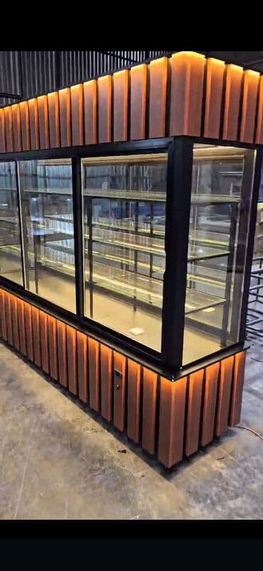 şüşəli soyuducular: Məhsul: Şüşəli soyuducu vitrinlər (pastry/dessert display) — 2