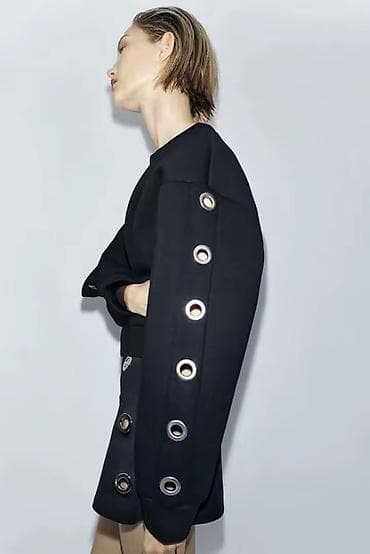 Толстовка, Zara, L, цвет - Черный — 3