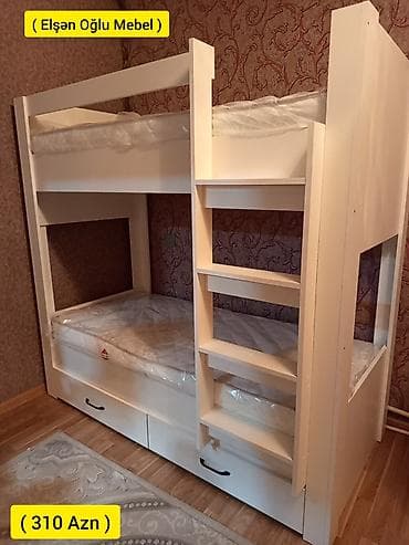 darvaza ustu: Oğlan və qız üçün, Yeni, Çarpayı, Matras ilə, Siyirməli, Laminat — 1