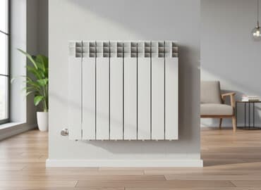радиатор для комби: Alüminium radiator – 10 bölməli, ağ rəng. - Modul konstruksiya: hər — 1