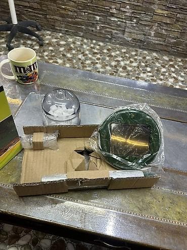 heyet supurgesi: Aosion AN-A816 Günəş enerjili ilan qovan + LED işıq - Günəş paneli — 2