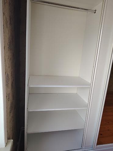 спальный шкаф купе: 3 двери, С зеркалом, Белый, Купе, Прямой шкаф — 2