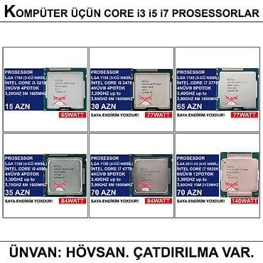 apple ipad pro: Kompüter üçün Core i3 i5 i7 Prosessorlar 📍Ünvan: Bakı şəh, Suraxanı — 1