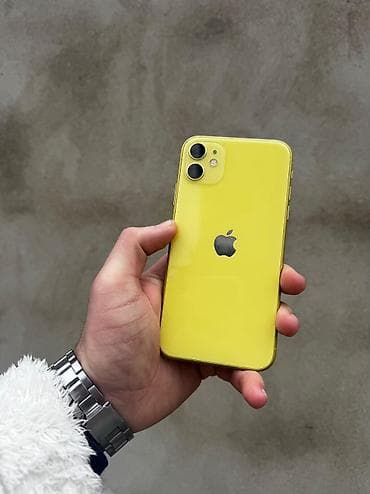 apple qulaqciq: IPhone 11, 128 GB, Sarı, Barmaq izi, Simsiz şarj, Face ID — 1