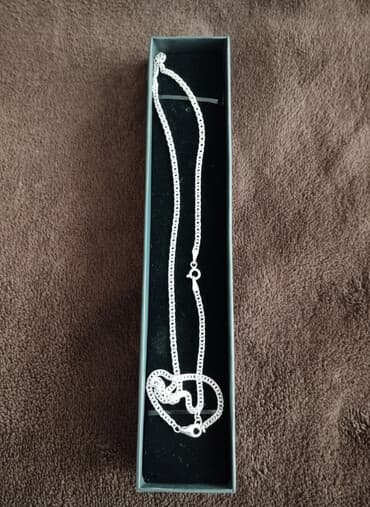 gumuş boyunbagı: Gümüş 925 əyar. 9 qram. 60 mm. - Zəncir növü: klassik — 1